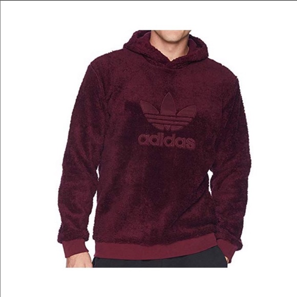 burgundy adidas hoodies